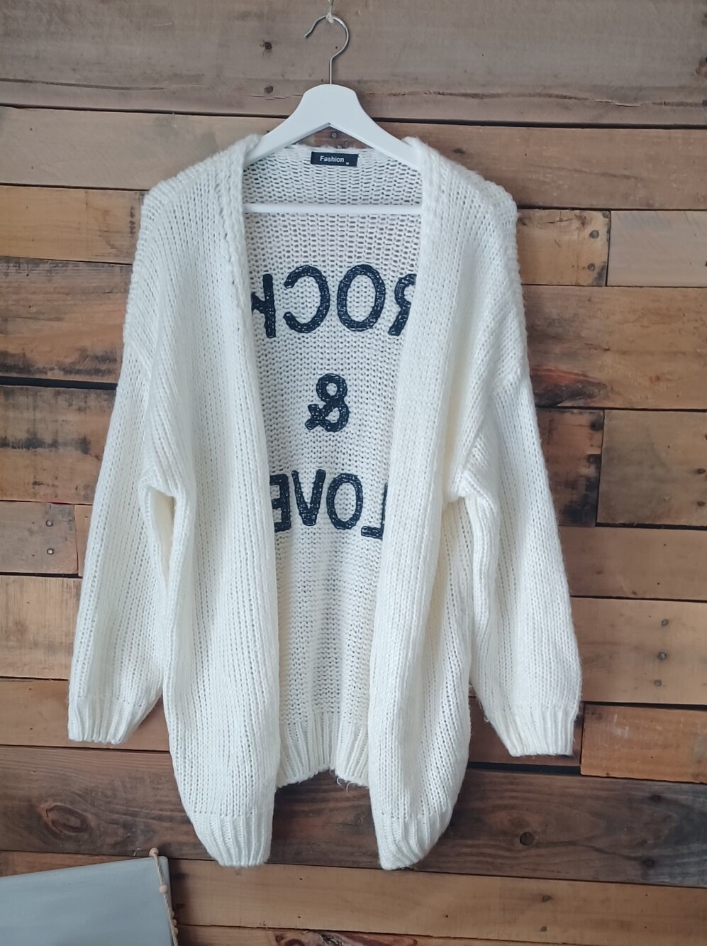 Open-Front Cream Knit Cardigan - Cozy Women Sweater